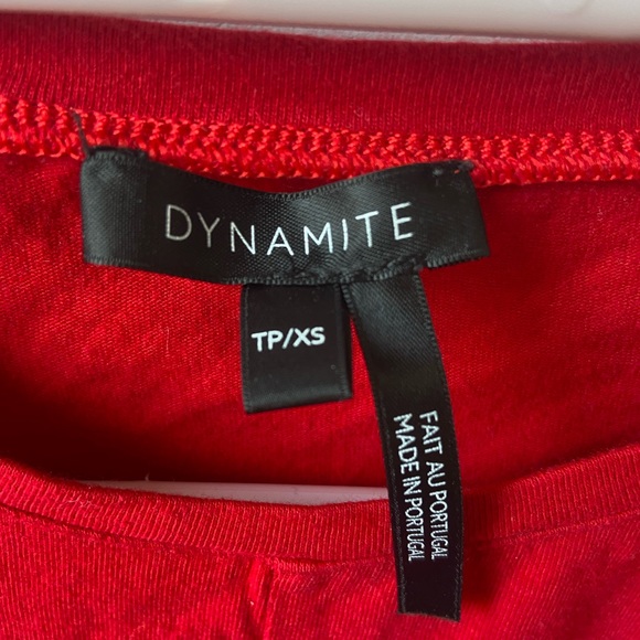 Bright red knot cropped top - Picture 4 of 4